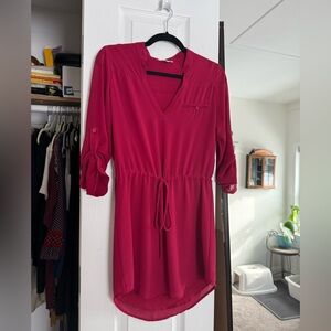 Naked zebra drawstring dress